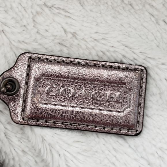 NWOT Coach Silver Metallic Leather Hobo Bag - Picture 3 of 7